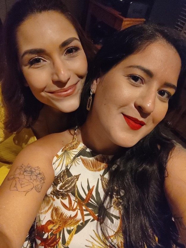 Foto de Thays e Suylla.